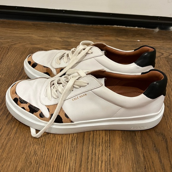 Cole Haan “Grand Pro Rally” leopard trim sneakers - Picture 4 of 9